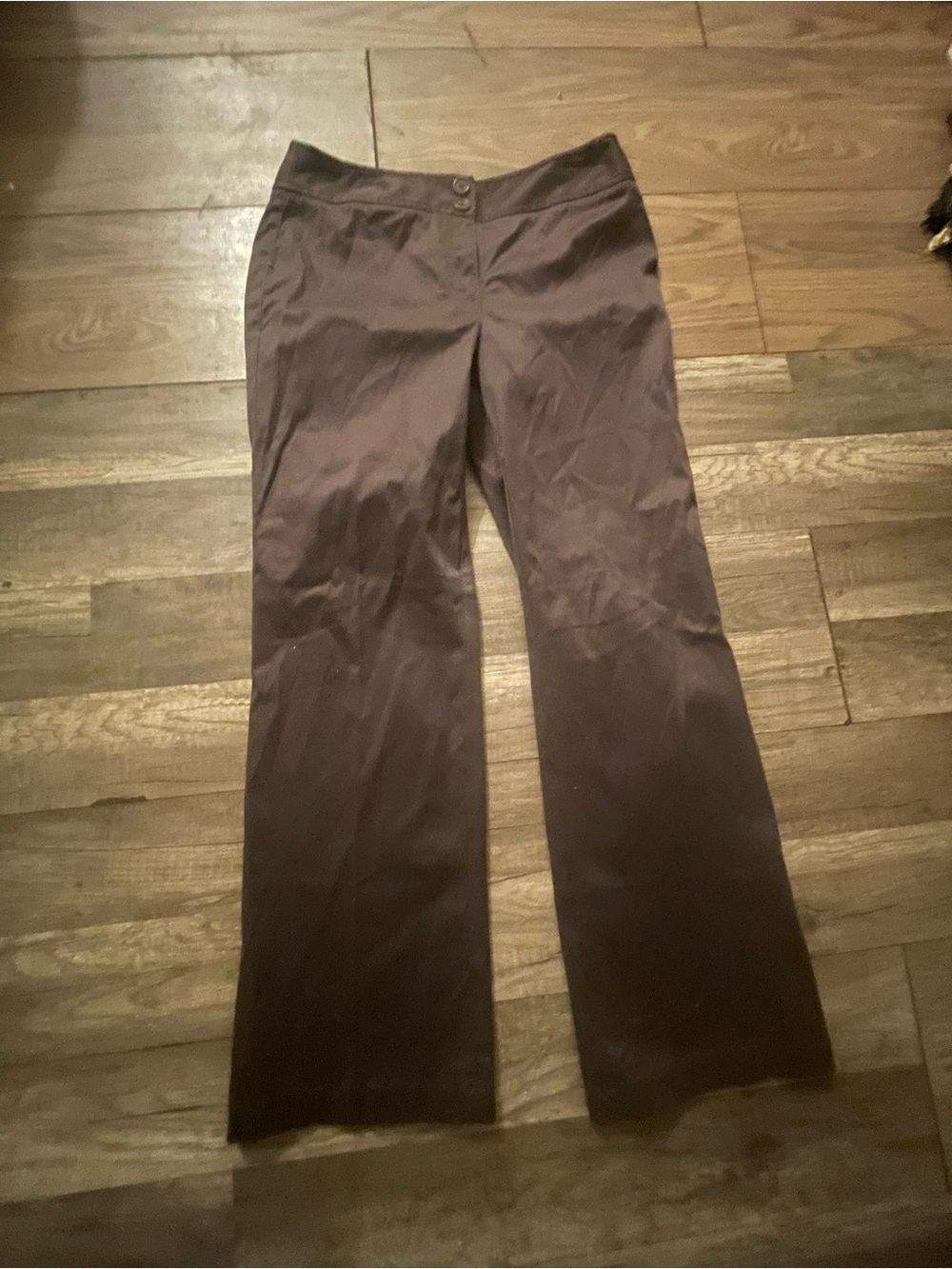 Ann Taylor Brown Boot-Cut Dress Pants